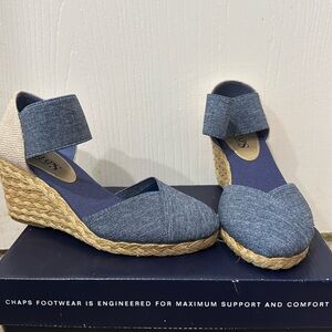 NWT Chaps Wedges Size 5